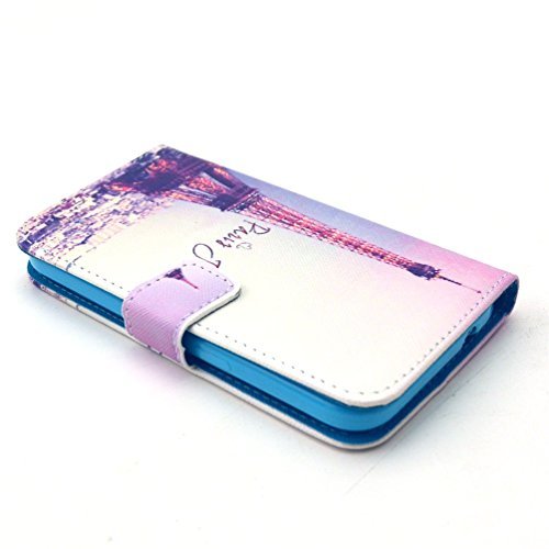 Samsung Galaxy Core Prime SM-G361 Funa de Cuero PU Leather Wallet Funda Carcasa flip cover para Samsung Galaxy Core Prime SM-G361F Funda Carcasa con Funci  n Soporte-Torres