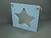 Baby Boys Blue Polka Dot Star Mirror with Rustic String for hanging