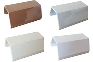 netproshop Verbinder Mittelstück für Kabelkanal 19x16mm Innenmaß (Kunststoff, Trapezförmig), Auswahl, Farbe:Weiss