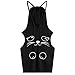 Produktbild SuperSU Beiläufiges ärmelloses Katze Druck Ärmellos mit Kapuze Sweatshirt Frauen mit Kapuze Pullover Oberseiten Bluse Kapuzenpulli Hoodie Sweatshirt Pullover Streetwear