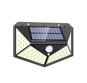 OBSYDIUM Automatic On/Off Solar Light with 100 LEDs Light Sensor and Motion Sensor for Advance Security and Outdoor Lighting