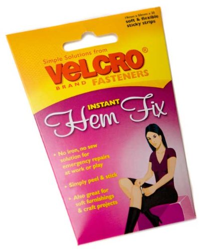 Preisvergleich Produktbild Velcro 60630, selbstklebender Saumfix, 19 mm x 50 mm, 20 Streifen