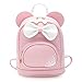 Produktbild Canness-Women's backpack PU wasserdichte Kinder Jungen Eltern-Kind-Rucksack Dual-Use Kleine Schultasche Netter Bogen Kleiner Rucksack für Männer Frauen, Arbeit