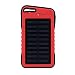 Produktbild MuSheng Powerbank, 20000mAh Dual USB Waterproof Tragbare Outdoor Sport Solar Ladegerät Power Bank für Samsung Galaxy Huawei (Rot)