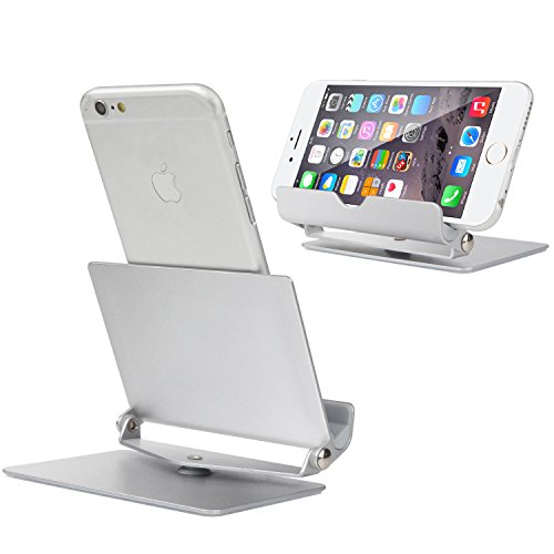 AMANKA Tablet-Halter 360 ° drehbarer Aluminiumlegierung, Tischplattenhalter, Tablet Docks Ständer für iPad und E-Reader und Smartphones usw - 9