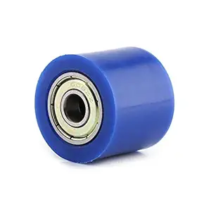 Anauto 8mm/10mm Drive Chain Pulley Roller Slider Tensioner Wheel Guide for Street Bike Motorcycle ATV(8MM-Blue)