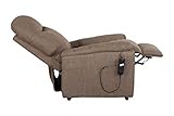 Georgia Single Motor Riser Recliner Chair Mobility Lift Rise Armchair - Mink