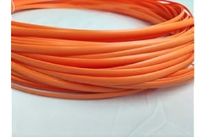 ODSK Polyethylen-Kunststoff-Rattan, synthetisches Korbgeflecht, Reparaturmaterial für Strick- und Reparatur, Rattan-Stuhl, Tischkorb, 76 m (Orange)