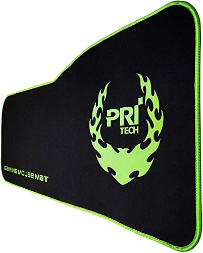 PRITECH - Tapis de Souris de Jeu, Surface imperméable, Base en Caoutchouc antidérapante, Compatible Laser et Optique (XXL: 345 x 795 x 3 mm)