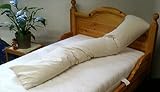 Seitenschläferkissen (Kissenfüllung, Innenkissen, Hülle 100% Baumwolle) waschbar, mit Faserbällchenfüllung (100% Polyester) - (Länge 200cm)