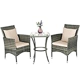 gartenmöbel balkon platzsparend 【Besondes geeignet für den Außenbereich】Das Gartenmöbel aus Rattan bieten eine endlose, elegante Note zu dem Balkon, dem Pool, dem Garten oder sogar dem Park. Die Möbel sind für einen kleinen Balkon einfach ideal. Sie können Tea-Time mit Freunden die schöne Zeit im Freien genießen.