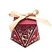 Produktbild Provide The Best 50Pcs/Set Wedding Ribbon Candy Box Wedding Birthday Favor Geometric Bronzing Gift Box Case