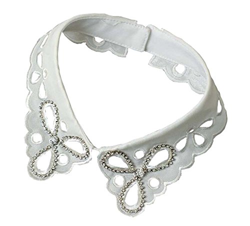 Mode Vintage Style Décoré Tissu Faux Col Collier Femme