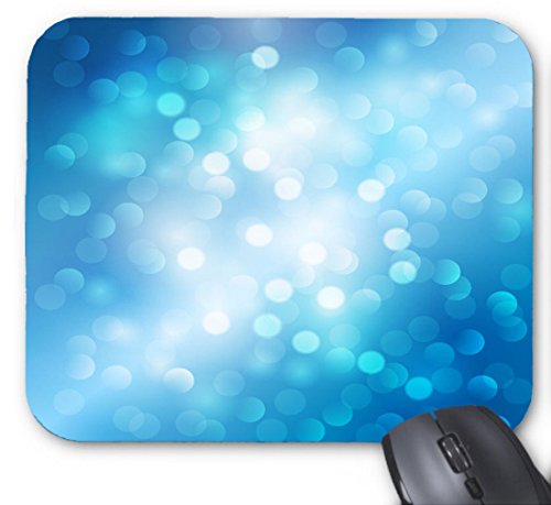 Preisvergleich Produktbild Abstraktes hellblaues und weißes Punkt-Muster Mauspad 7x8,66 Zoll