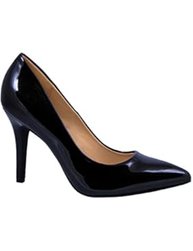 Elara Spitze Damen Pumps | Bequeme Lack Stilettos | Elegante High Heels | chunkyrayan