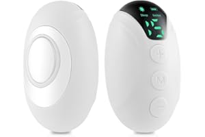 SGZIOO Sleep Aid Device, USB Rechargeable Handheld Sleep Aids for Adults Kids with 15 Gears and 2 Modes, Calm Carry Sleep Aid for Relieving Anxiety & Improving Deep Sleep (White)