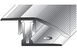 Auer Barre de seuil à emboîter pour sol stratifié/parquet 11-15 x 41 mm Aluminium Anodisé, argenté