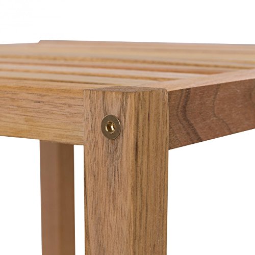 Badregal Holz Badezimmerregal Haushaltsregal Standregal Regal Bad Holzregal 4 Regalböden - 5