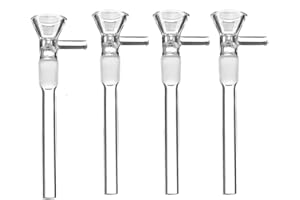 KSVMOAG Glass Bong Pipe Water Bong with 14.5mm Bowl, Tornado Filter, Hookah, Oil Rig (4-Piece Set)