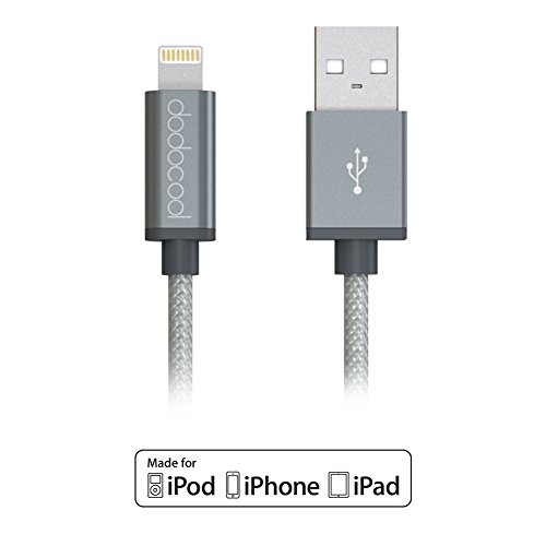 dodocool Lightning Kabel [Apple MFi zertifiziert] 8 pin Applekabel Datenkabel Verbindungskabel USB Kabel Syncing kabel für iPhone iPad ipod 10ft / 3m Weltraum Grau - 3