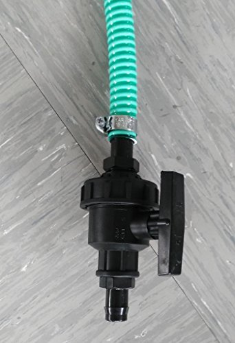 CME809382Y879119879487 mit Kugelhahn, Schlauch, Schellen, Schlauchtüllen, Y-Verteiler, Doppelnippel, T-Stück, Reduktion + Schraubkappe S60x6 Grobgewinde, IBC-Container-Zubehör-Regenwasser-Tank-Adapter-Fitting-Kanister-Fass-Wasser-Kanne - 6