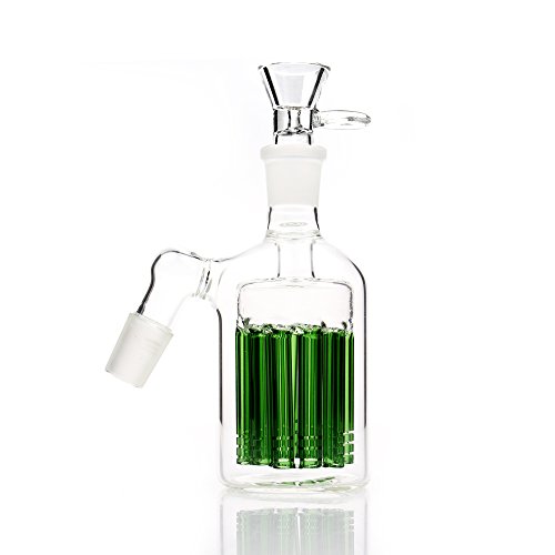 REANICE Zubehör Glas Bong teile 14.5mm Gemeinsame Bong Kopf Glas Rohr Filter glas wasser bong bubbler ash fänger bong schalen dia schüssel herb inhaber mit Multi pipeline filterelement grün