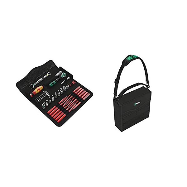 Wera 05135926001 KK W 1 Kraftform Kompakt W1 Wartung, Werkzeug-Set, 35-teilig Schwarz Stück