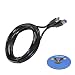 Produktbild HQRP 3m USB 3.0 Typ A-Stecker auf B-Stecker Kabel für PLUGABLE USB3.0 Hub, Dockingstation + HQRP Untersetzer