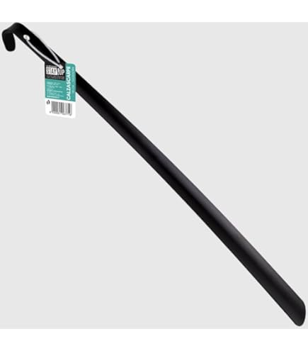 Calzascarpe Extra Lungo Wenko 58.5 Cm - Acciaio Inox, Nero, Per Evitare Di Chinarsi - Foto 7