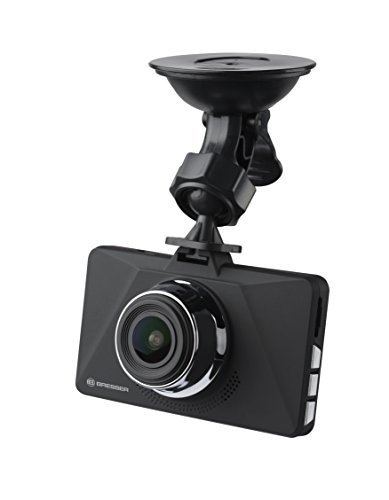 Bresser Dashcam Autokamera Full-HD 1080p mit 140° Erfassungswinkel, Tages- und Nachtfunktion, G-Sensor und integriertem Akku
