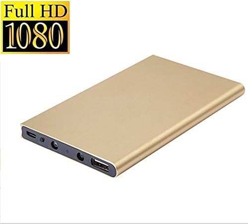 FiveSky 1920x1080P HD Spy Camera 8000mAh Power Bank 30fps Portable Video Recorder Camcorder Support 24 Hours with Audio Recording Taking Photo Function View IR Night Vision