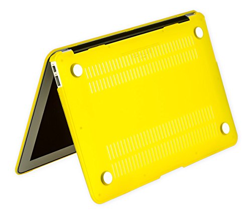 Gecko Macbook Air 13″ Clip On Case – Gelb – trendige Farben / perfekter Schutz in der Farbe gelb / yellow geeignet für MacBook Air 13,3″ (Typ A1369/ Typ A1466 2013/2014) - 2