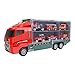 Produktbild happy event Transport Autotransporter LKW Pädagogische Fahrzeuge Spielzeugauto Geschenk für Kinder (Rot)