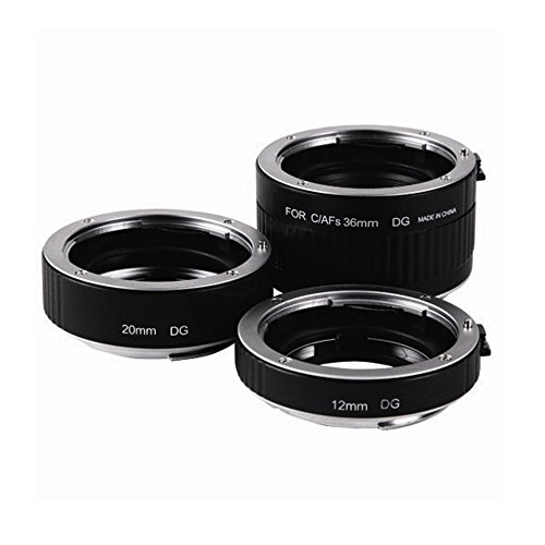 Andoer Viltrox DG-G autofocus AF TTL Tubes d extension Ring 12mm 20mm 36mm Set Metal Mount avec enjoliveurs pour Canon EF EF-S 35mm objectif DSLR