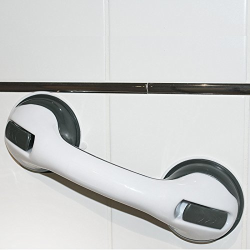 MSV Haltegriff mit Saugnapf – Mobiler Badewannengriff, Sicherheitshandgriff – Haltegriff für Bad & Dusche – extra starker Saugnapf – Griff und Aufstehhilfe - 5