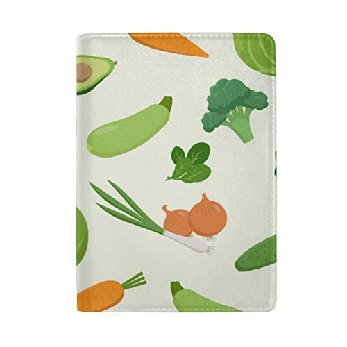Preisvergleich Produktbild Grün Sichere Lebensmittel Kohl Blockieren Druck Reisepass Abdeckung Fall Reisegepäck Passport Wallet Kartenhalter Mit Leder Für Männer Frauen Kinder Familie