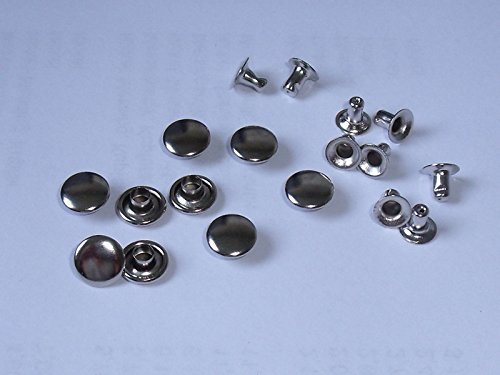 100 Hohlnieten Ziernieten Nieten 7x3x5 ANTHRAZT