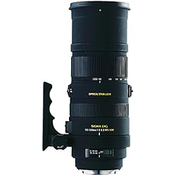 Sigma 150-500/5,0-6,3 DG APO HSM OS - Objetivo para Canon (Distancia Focal 150-500mm, Apertura f/6.3, estabilizador, diámetro: 9.47 Centimeters) Color Negro