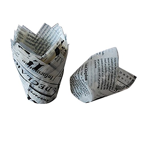 TININNA 50 Stück Papierkuchen Liner Tasse Cupcake Muffin Backen Muffinform Muffin Cases Backformen Backförmchen #2 - 2