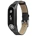 Produktbild Saingace(TM) Sport Armband Kompatibel Tomtom Touch,Denim Ersatz Uhrenarmbänder für Tomtom Touch Retro Gürtel mit Metallschale (Schwarz)