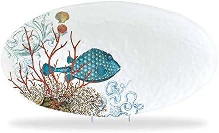 Michel Design Works Oval Serveware Platter Sea Life by Michel Designs Works
