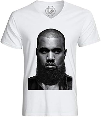 T-Shirt Man Photo of Star Famous Kanye West with Beard Humor Troll Trololol Trend Hipster 2