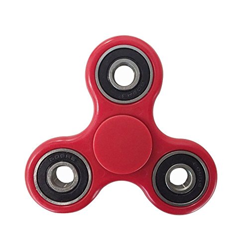 High Speed Fidget Spinner (Red) Hands Playing Toy For Relieves Stress And Anxiety Puzzle In Lasting Rotation.