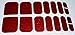 Chix Nails Nail Wraps PINKIES Red Glitter JUST FOR TOES Toes Vinyl Foils Minx Trendy Style SALON