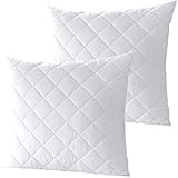 7dreams® Microfaser Kopfkissen gesteppt - Kissen 80x80 cm Allergiker geeignet - Kochfest 95°C waschbar- 1000 g Füllgewicht- 2 Stück 7dreams® Microfaser Kopfkissen gesteppt - Kissen 80x80 cm Allergiker geeignet - Kochfest 95°C waschbar- 1000 g Füllgewicht- 2 Stück