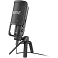 RØDE NT-USB Microfono a Condensatore USB di Qualità da Studio Versatile con Filtro Antipop e Treppiede per Streaming, Gaming,