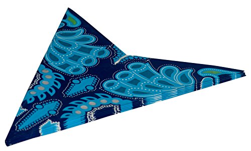 Weihnachtsstern / Papierstern Lampenschirme mit funkelnden dekorativen Designs in Handarbeit CANOPUS – Blau - 4