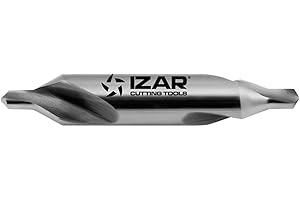 Izar 40022 Broca Centrar Doble, HSS, Blanca, 1310, DIN 333 A, 2.50 mm Diámetro Corte, 6.30 mm Mango