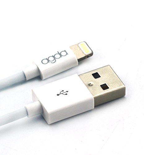 AGDA Lightning zu USB Kabel [Apple MFi zertifiziert] iPhone Ladekabel 1m für iPhone 7 6 Plus 6s SE 5S 5C 5, iPad Air 2, Mini 3, iPod touch,weiss - 4