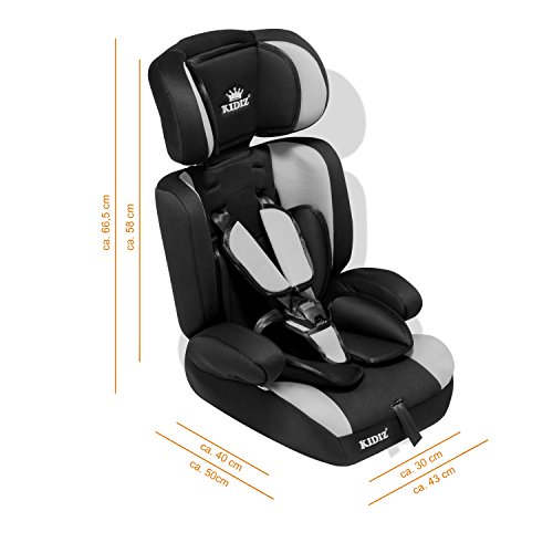 Kidiz® Autokindersitz Kinderautositz Sportsline ✓ Gruppe 1+2+3 ✓ 9-36 kg ✓ Autositz ✓ Kindersitz | Stabil und Sicher | | Farbe: Lila - 6